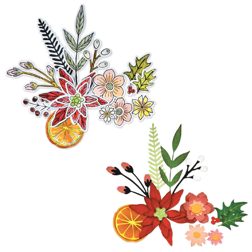 Sizzix Clear Stamps with Framelits Die Winter Florals (24+44pcs) by Vicki Boutin (667192) Sizzix Clear Stamps with Framelits Die Winter Florals (24+44pcs) by Vicki Boutin (667192)