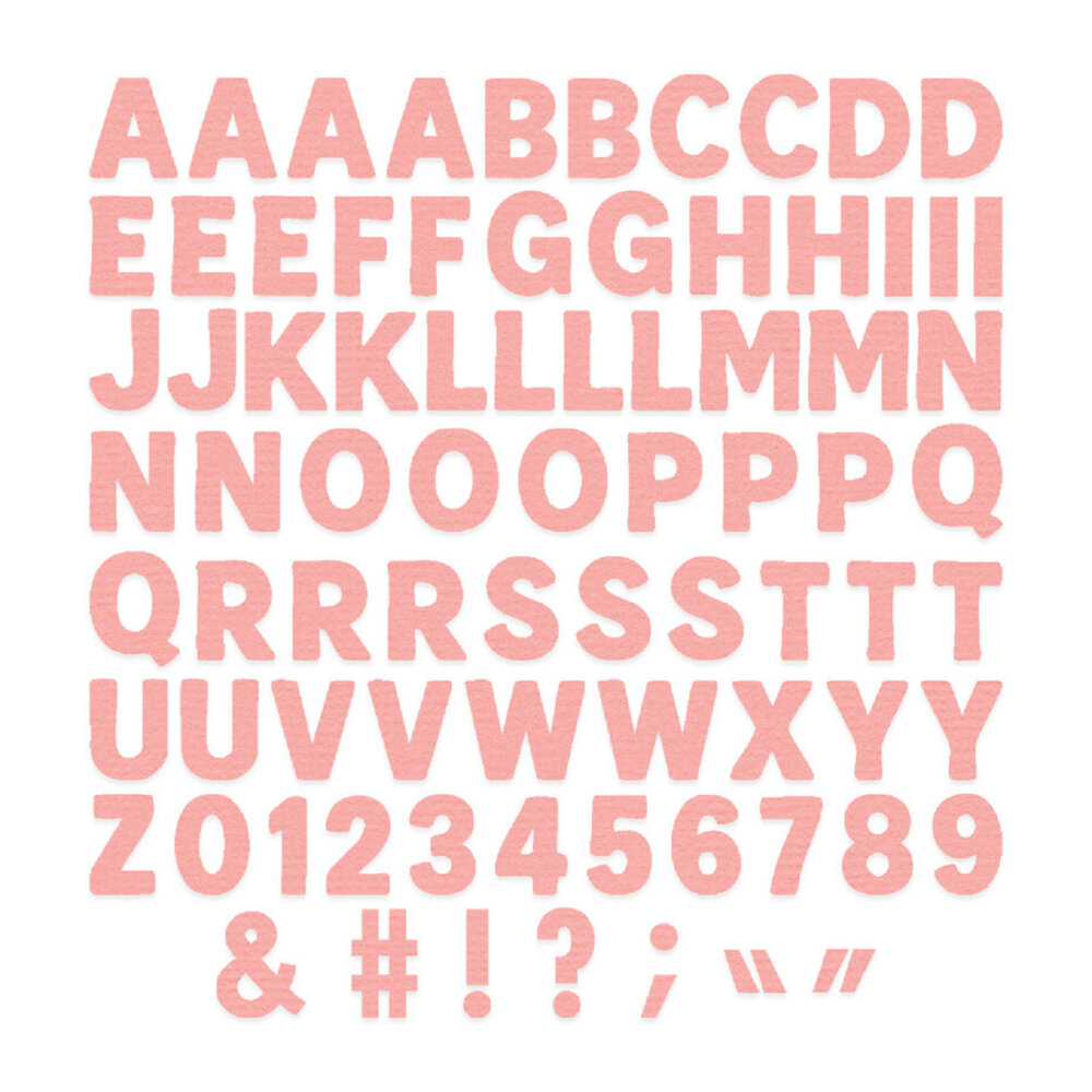 Sizzix Thinlits Die Mini Bold Alpha by Vicki Boutin (667198) Sizzix Thinlits Die Mini Bold Alpha by Vicki Boutin (667198)