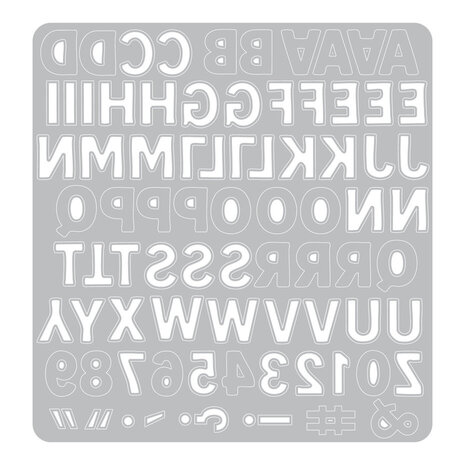 Sizzix Thinlits Die Mini Bold Alpha by Vicki Boutin (667198) Sizzix Thinlits Die Mini Bold Alpha by Vicki Boutin (667198)