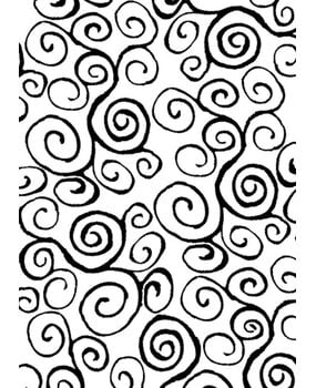 Stampers Anonymous Cling Components Stamps Swirls (COM012)