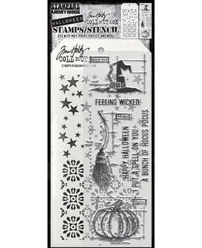 Stampers Anonymous Tim Holtz Clear Stamp and Stencil Blueprint Spells (THMM201) Stampers Anonymous Tim Holtz Clear Stamp and Stencil Blueprint Spells (THMM201)