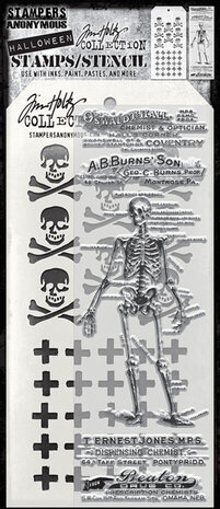 Stampers Anonymous Tim Holtz Clear Stamp and Stencil The Chemist (THMM202) Stampers Anonymous Tim Holtz Clear Stamp and Stencil The Chemist (THMM202)