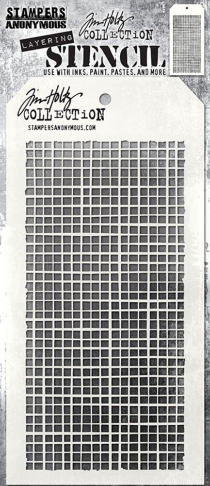 Stampers Anonymous Tim Holtz Linen Layering Stencil (THS061) Stampers Anonymous Tim Holtz Linen Layering Stencil (THS061)