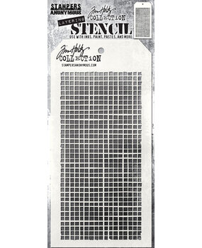 Stampers Anonymous Tim Holtz Linen Layering Stencil (THS061) Stampers Anonymous Tim Holtz Linen Layering Stencil (THS061)