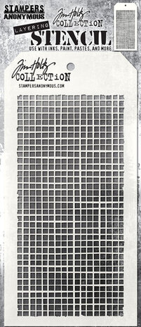 Stampers Anonymous Tim Holtz Linen Layering Stencil (THS061) Stampers Anonymous Tim Holtz Linen Layering Stencil (THS061)