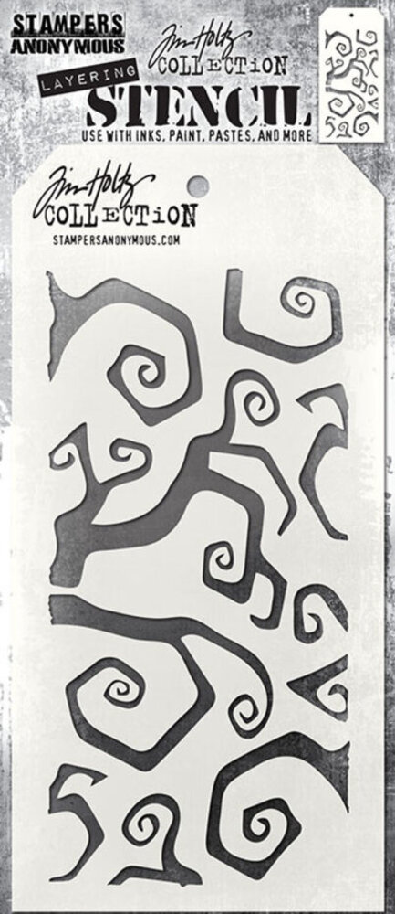 Stampers Anonymous Tim Holtz Twisted Layering Stencil (THS065) Stampers Anonymous Tim Holtz Twisted Layering Stencil (THS065)