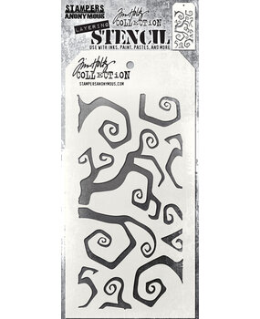 Stampers Anonymous Tim Holtz Twisted Layering Stencil (THS065) Stampers Anonymous Tim Holtz Twisted Layering Stencil (THS065)