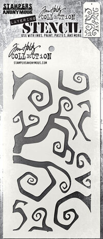 Stampers Anonymous Tim Holtz Twisted Layering Stencil (THS065) Stampers Anonymous Tim Holtz Twisted Layering Stencil (THS065)