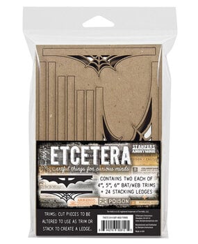 Stampers Anonymous Tim Holtz Etcetera Bat & Web Trims (THETC014) Stampers Anonymous Tim Holtz Etcetera Bat & Web Trims (THETC014)