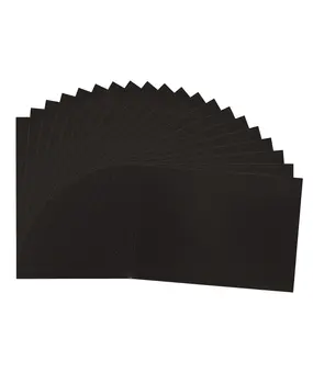 Vaessen Creative Glitter Cardstock A4 Black 250gsm (20pcs) (2932-019)