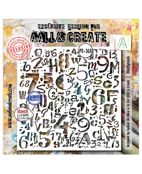 AALL and Create Masking Stencil 6x6 Inch Mathpunk (AALL-PC-268) AALL and Create Masking Stencil 6x6 Inch Mathpunk (AALL-PC-268)