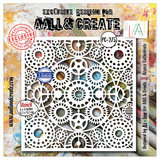 AALL and Create Masking Stencil 6x6 Inch Rosace Cathédrale (AALL-PC-275)