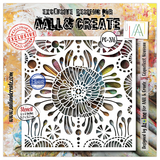 AALL and Create Masking Stencil 6x6 Inch Coquelicot Nouveau (AALL-PC-276)