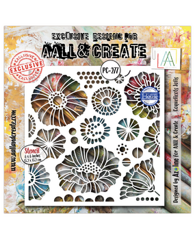 AALL and Create Masking Stencil 6x6 Inch Coquelicots Jolis (AALL-PC-277) AALL and Create Masking Stencil 6x6 Inch Coquelicots Jolis (AALL-PC-277)