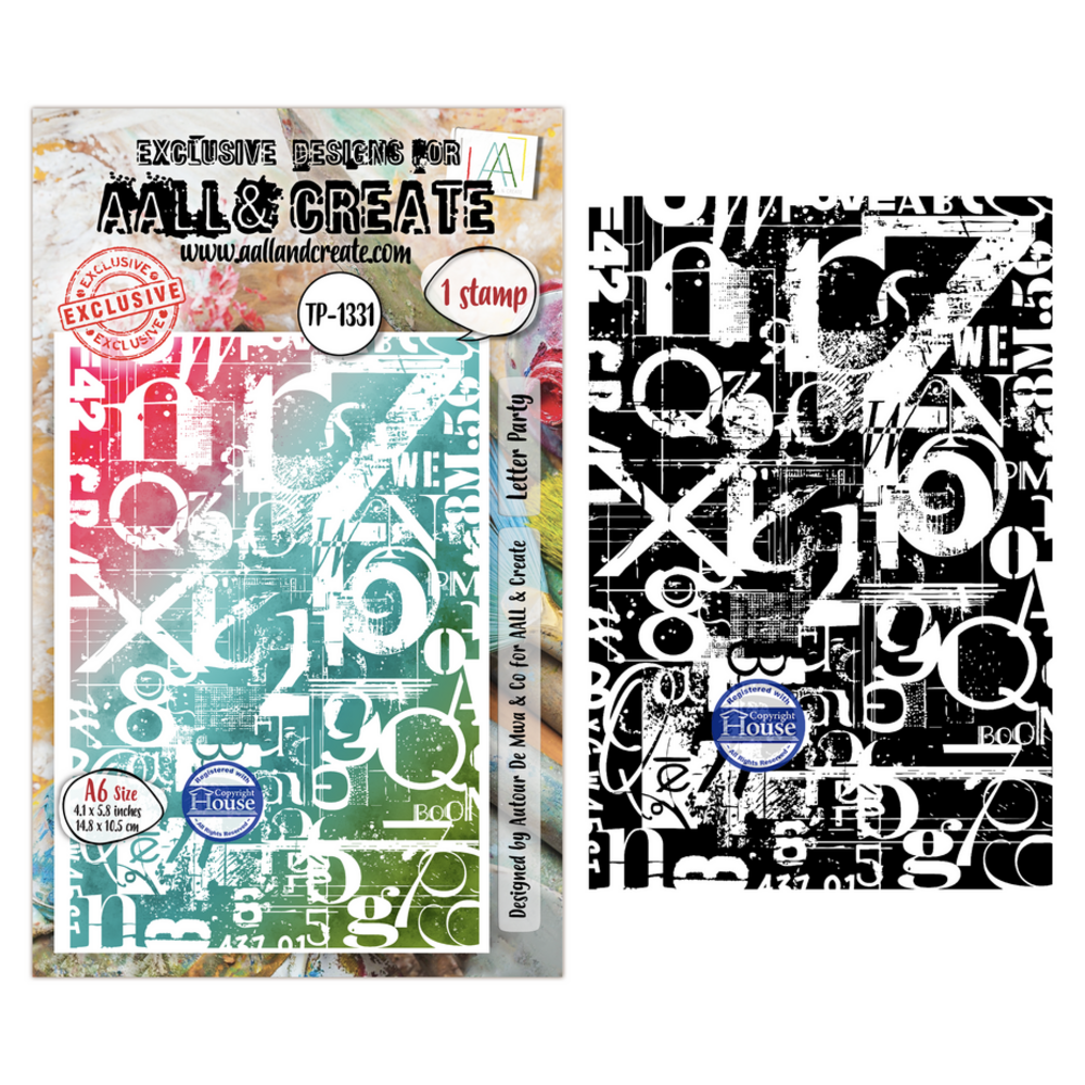 AALL and Create Clear Stamp Set A6 Letter Party (AALL-TP-1331) AALL and Create Clear Stamp Set A6 Letter Party (AALL-TP-1331)