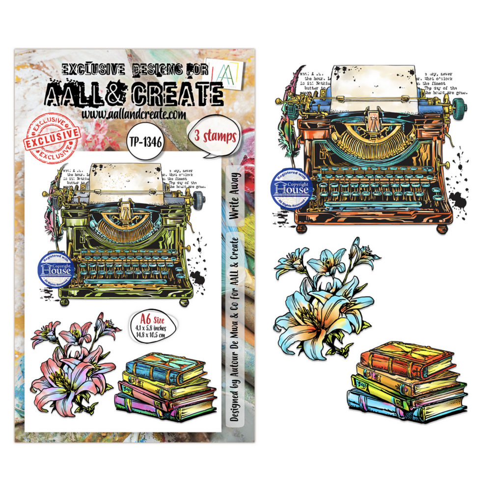 AALL and Create Clear Stamp Set A6 Write Away (AALL-TP-1346) AALL and Create Clear Stamp Set A6 Write Away (AALL-TP-1346)