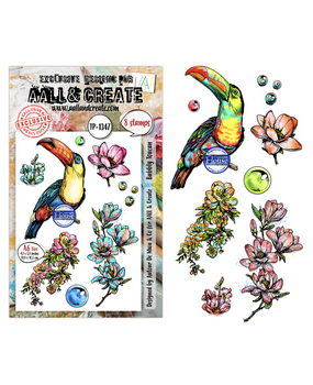 AALL and Create Clear Stamp Set A6 Bubbly Toucan (AALL-TP-1347) AALL and Create Clear Stamp Set A6 Bubbly Toucan (AALL-TP-1347)