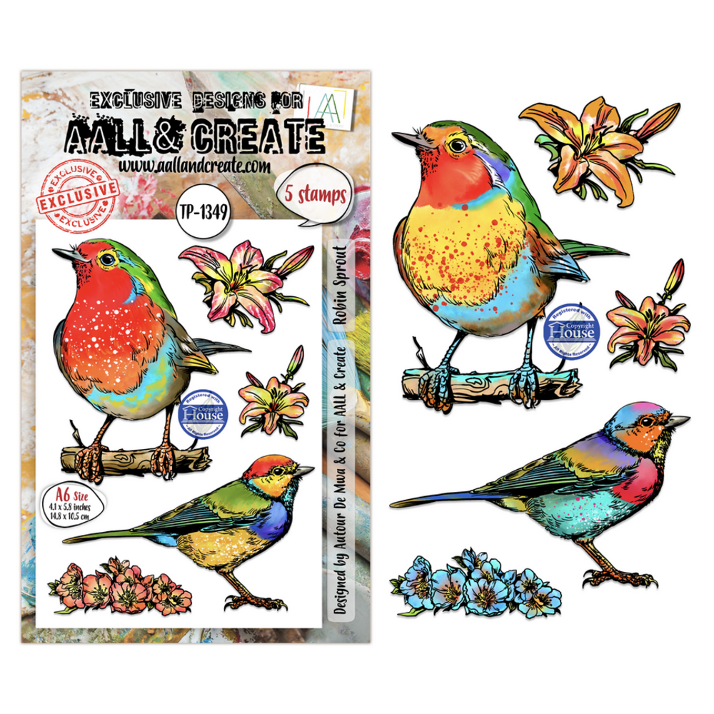 AALL and Create Clear Stamp Set A6 Robin Sprout (AALL-TP-1349) AALL and Create Clear Stamp Set A6 Robin Sprout (AALL-TP-1349)