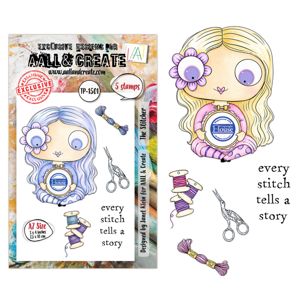 AALL and Create Clear Stamp Set A7 The Stitcher (AALL-TP-1501) AALL and Create Clear Stamp Set A7 The Stitcher (AALL-TP-1501)