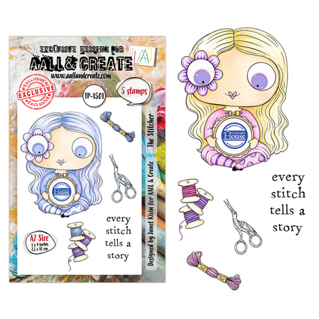 AALL and Create Clear Stamp Set A7 The Stitcher (AALL-TP-1501) AALL and Create Clear Stamp Set A7 The Stitcher (AALL-TP-1501)