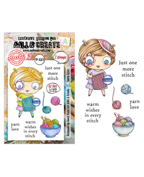 AALL and Create Clear Stamp Set A7 Yarn Love (AALL-TP-1502) AALL and Create Clear Stamp Set A7 Yarn Love (AALL-TP-1502)