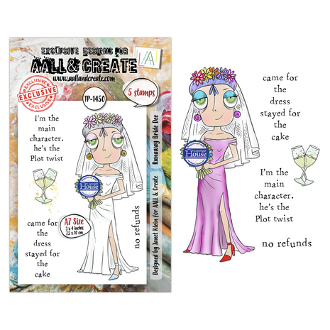 AALL and Create Clear Stamp Set A7 Runaway Bride Dee (AALL-TP-1450) AALL and Create Clear Stamp Set A7 Runaway Bride Dee (AALL-TP-1450)