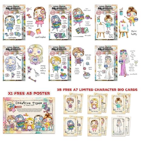 AALL and Create Creative Types Stamp Bundle (AALL-PCK-JK007) AALL and Create Creative Types Stamp Bundle (AALL-PCK-JK007)