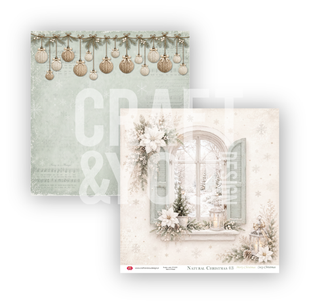 Craft & You PRE-ORDER Natural Christmas 12x12 Inch Paper Pack (12pcs) (CPS-NC30-12) Craft & You PRE-ORDER Natural Christmas 12x12 Inch Paper Pack (12pcs) (CPS-NC30-12)