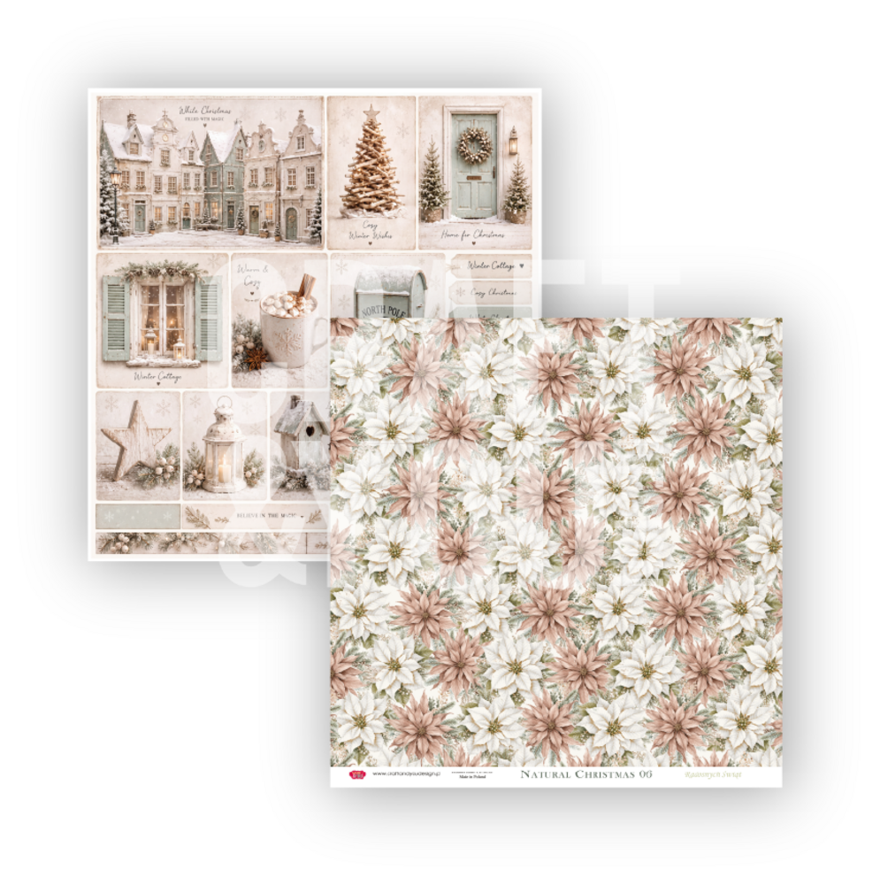Craft & You PRE-ORDER Natural Christmas 12x12 Inch Paper Pack (12pcs) (CPS-NC30-12) Craft & You PRE-ORDER Natural Christmas 12x12 Inch Paper Pack (12pcs) (CPS-NC30-12)