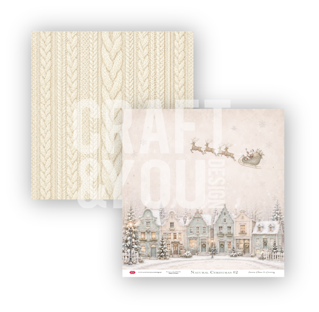 Craft & You PRE-ORDER Natural Christmas 12x12 Inch Paper Pack (6pcs) (CPS-NC30-6) Craft & You PRE-ORDER Natural Christmas 12x12 Inch Paper Pack (6pcs) (CPS-NC30-6)