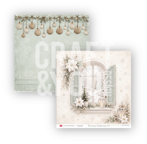 Craft & You PRE-ORDER Natural Christmas 12x12 Inch Paper Pack (6pcs) (CPS-NC30-6) Craft & You PRE-ORDER Natural Christmas 12x12 Inch Paper Pack (6pcs) (CPS-NC30-6)