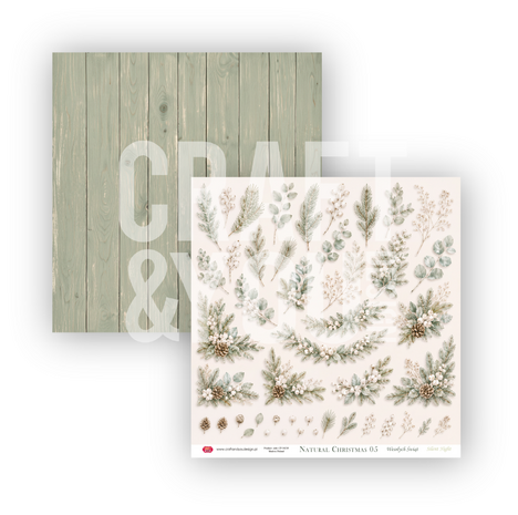 Craft & You PRE-ORDER Natural Christmas 12x12 Inch Paper Pack (6pcs) (CPS-NC30-6) Craft & You PRE-ORDER Natural Christmas 12x12 Inch Paper Pack (6pcs) (CPS-NC30-6)
