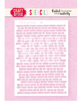 Craft & You PRE-ORDER Masking Stencil Bricks (SC023) Craft & You PRE-ORDER Masking Stencil Bricks (SC023)