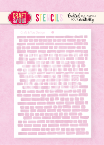 Craft & You PRE-ORDER Masking Stencil Bricks (SC023) Craft & You PRE-ORDER Masking Stencil Bricks (SC023)