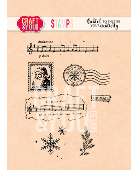 Craft & You PRE-ORDER Clear Stamp Christmas (CS059) Craft & You PRE-ORDER Clear Stamp Christmas (CS059)