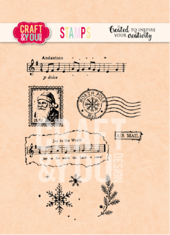 Craft & You PRE-ORDER Clear Stamp Christmas (CS059) Craft & You PRE-ORDER Clear Stamp Christmas (CS059)