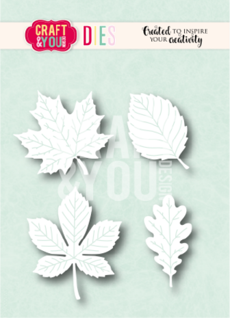 Craft & You PRE-ORDER Dies Autumn Leaves (CW422) Craft & You PRE-ORDER Dies Autumn Leaves (CW422)