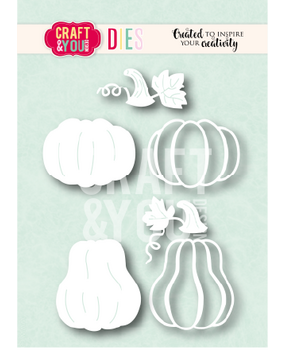 Craft & You PRE-ORDER Dies Two Pumpkins (CW424) Craft & You PRE-ORDER Dies Two Pumpkins (CW424)