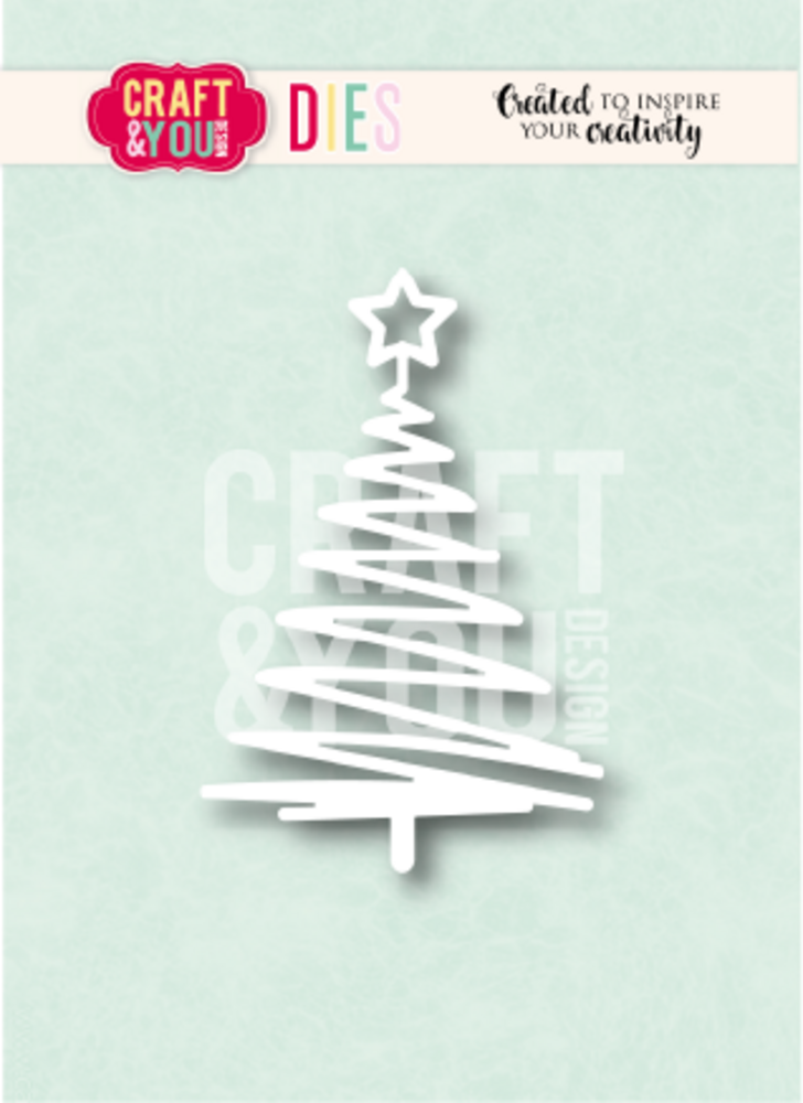 Craft & You PRE-ORDER Dies Christmas tree Zig Zag (CW427) Craft & You PRE-ORDER Dies Christmas tree Zig Zag (CW427)