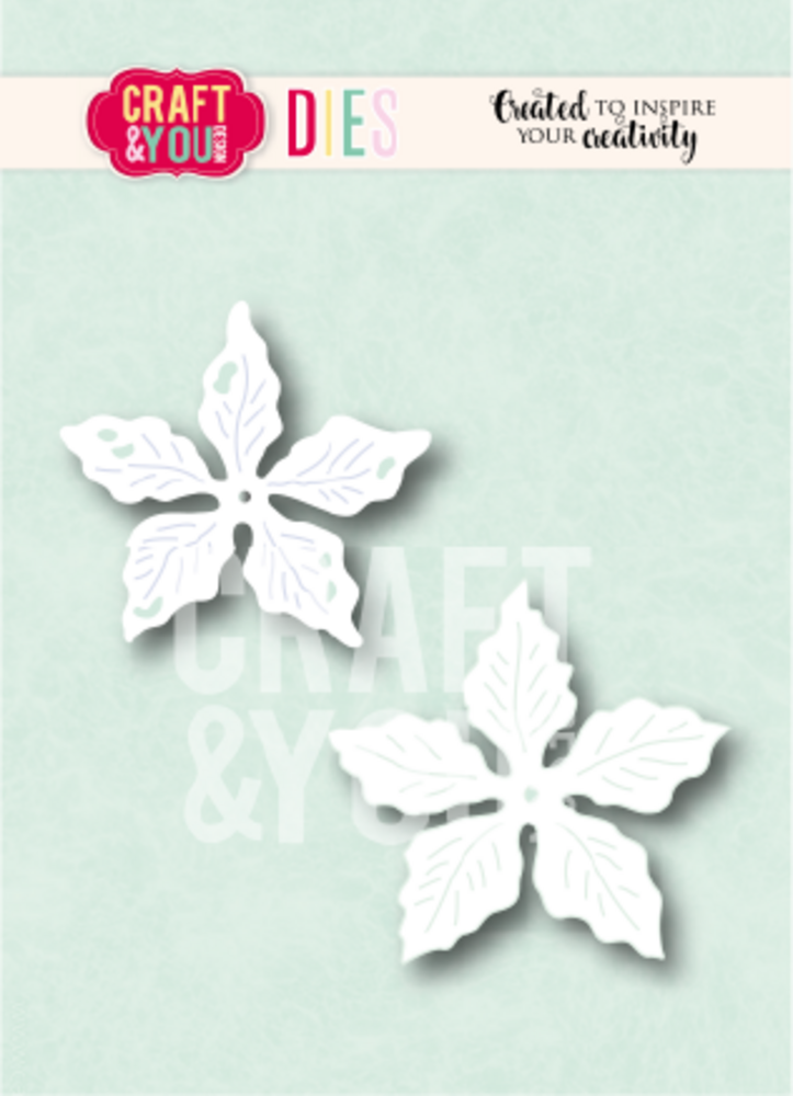Craft & You PRE-ORDER Dies Poinsettia 2 (CW429) Craft & You PRE-ORDER Dies Poinsettia 2 (CW429)