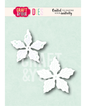Craft & You PRE-ORDER Dies Poinsettia 2 (CW429) Craft & You PRE-ORDER Dies Poinsettia 2 (CW429)