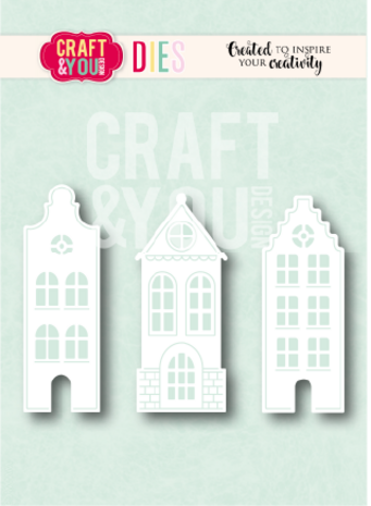Craft & You PRE-ORDER Dies Tenement Houses (CW430) Craft & You PRE-ORDER Dies Tenement Houses (CW430)