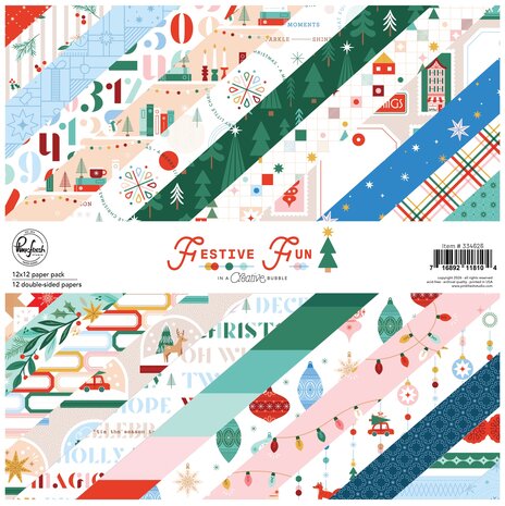 Pinkfresh Studio PRE-ORDER Festive Fun 12x12 inch Paper Pack (334626) Pinkfresh Studio PRE-ORDER Festive Fun 12x12 inch Paper Pack (334626)