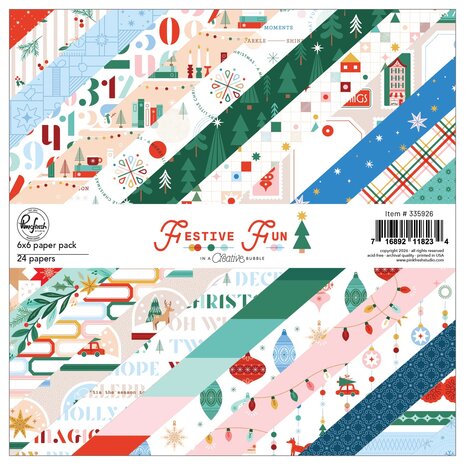 Pinkfresh Studio PRE-ORDER Festive Fun 6x6 Inch Paper Pack (335926) Pinkfresh Studio PRE-ORDER Festive Fun 6x6 Inch Paper Pack (335926)