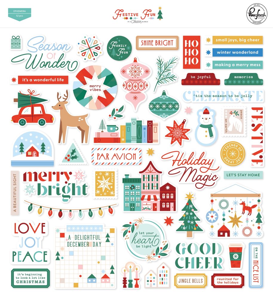 Pinkfresh Studio PRE-ORDER Festive Fun Ephemera (336126) Pinkfresh Studio PRE-ORDER Festive Fun Ephemera (336126)