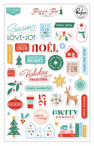 Pinkfresh Studio PRE-ORDER Festive Fun Puffy Stickers (336026) Pinkfresh Studio PRE-ORDER Festive Fun Puffy Stickers (336026)