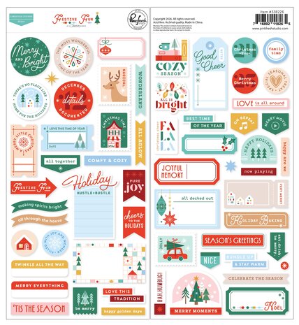 Pinkfresh Studio PRE-ORDER Festive Fun Cardstock Stickers (336226) Pinkfresh Studio PRE-ORDER Festive Fun Cardstock Stickers (336226)