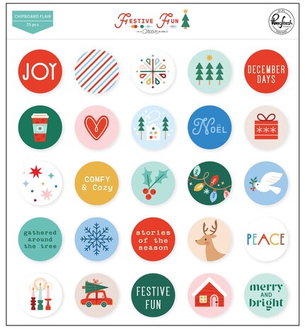 Pinkfresh Studio PRE-ORDER Festive Fun Chipboard Flair (336526) Pinkfresh Studio PRE-ORDER Festive Fun Chipboard Flair (336526)