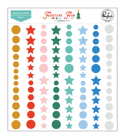 Pinkfresh Studio PRE-ORDER Festive Fun Enamel Shapes (336826) Pinkfresh Studio PRE-ORDER Festive Fun Enamel Shapes (336826)