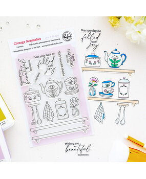 Pinkfresh Studio The Simple Things Stamp Cottage Keepsakes (338426)